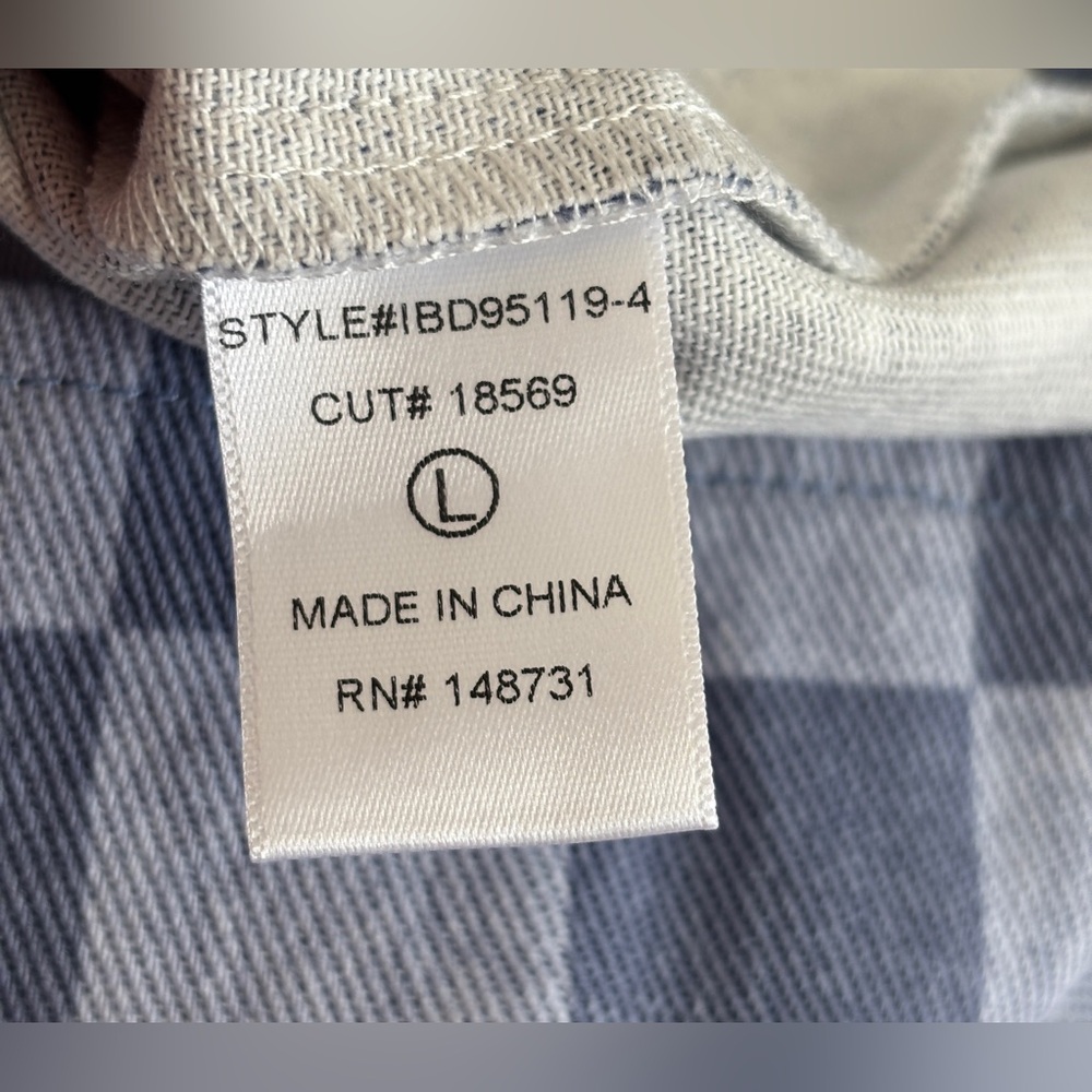 NWT Blue Blush Denim Checkered Mini Dress Size Large Square Neckline Sleeveless - Picture 4 of 9